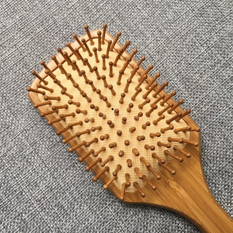 Natural Bamboo Hair Brush - Zero Waste Plastic Free Detangling Brush