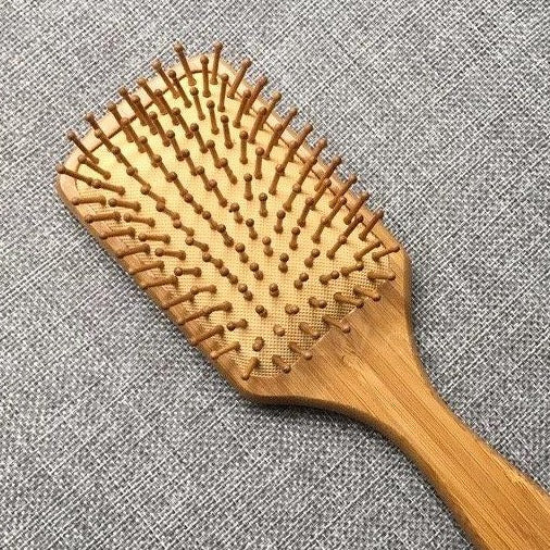 Natural Bamboo Hair Brush - Zero Waste Plastic Free Detangling Brush