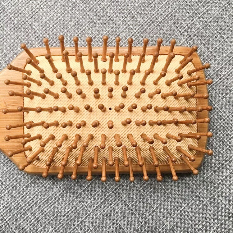 Natural Bamboo Hair Brush - Zero Waste Plastic Free Detangling Brush