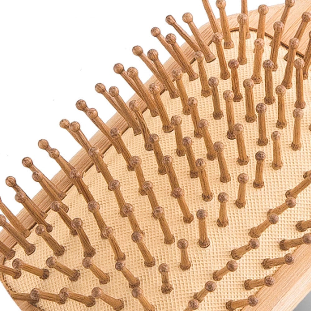 Natural Bamboo Hair Brush - Zero Waste Plastic Free Detangling Brush