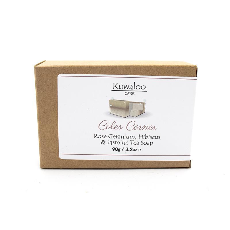 'Coles Corner' Organic Soap 90g - Rose Geranium, Hibiscus & Jasmine